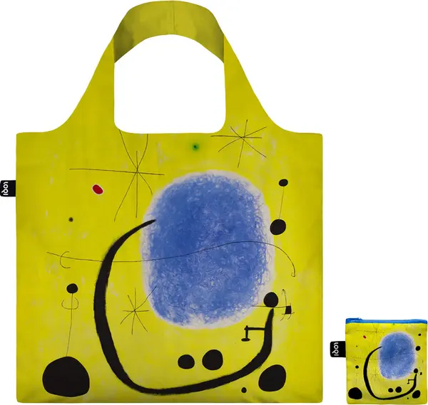 LOQI Loqi Joan Miro - Gold of Azure Recycled Bag Unisex - Ruksaci i torbe LOQI - Žuta - JM.GA-One-size - Size: One size