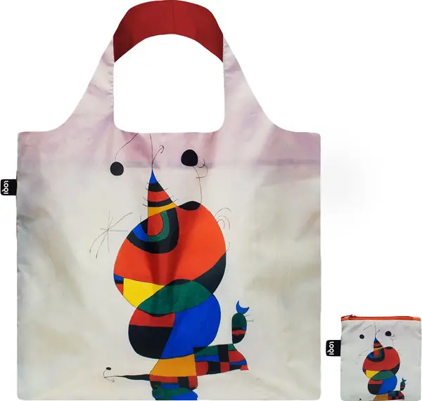 LOQI Loqi Joan Miro - Woman, Bird and Star Recycled Bag Unisex - Ruksaci i torbe LOQI - Velikobojan - JM.WB-One-size - Size: One size