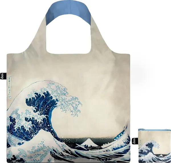 LOQI Loqi Katsushika Hokusai - The Great Wave, 1831 Recycled Bag Unisex - Ruksaci i torbe LOQI - Bijela - HO.WA.R-One-size - Size: One size