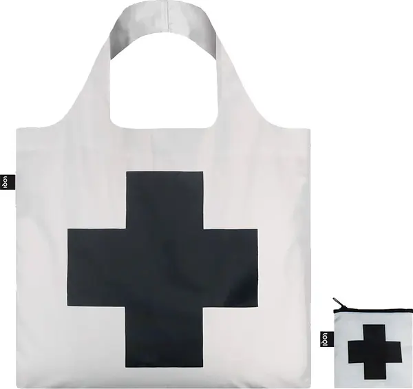 LOQI Loqi KAZIMIR MALEVICH Black Cross Bag Unisex - Ruksaci i torbe LOQI - Bijela - KM.CR-One-size - Size: One size