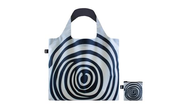 Loqi Loqi Louise Bourgeois - Spirals Black Recycled Bag