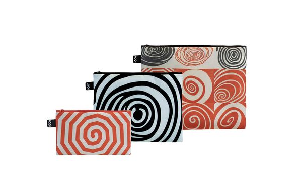 Loqi Loqi Louise Bourgeois - Spirals Recycled Zip Pocket Set