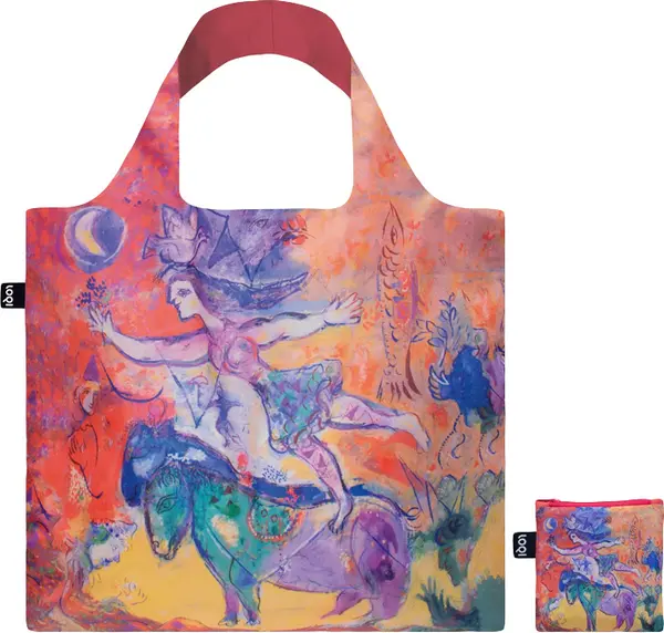 LOQI Loqi Marc Chagall - The Circus Recycled Bag Unisex - Ruksaci i torbe LOQI - Crvena - MC.CI-One-size - Size: One size
