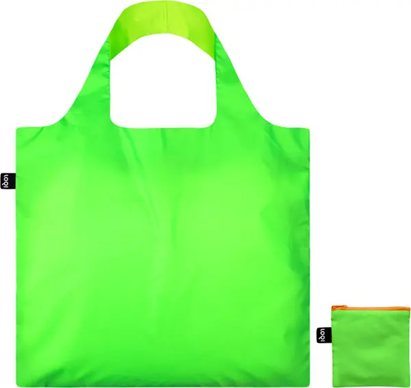 LOQI Loqi Neon Green Recycled Bag Unisex - Ruksaci i torbe LOQI - Zelena - NE.GR-One-size - Size: One size