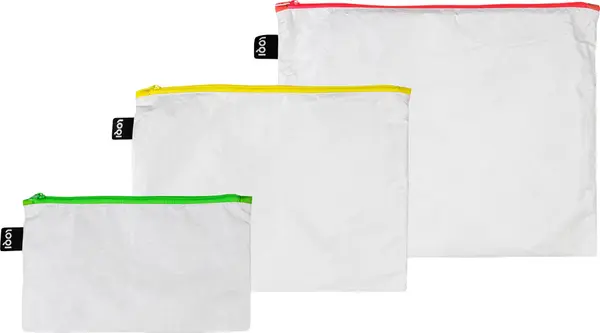 LOQI Loqi Neon Zip Pockets Unisex - Ruksaci i torbe LOQI - Bijela - ZP.TY.NE-One-size - Size: One size