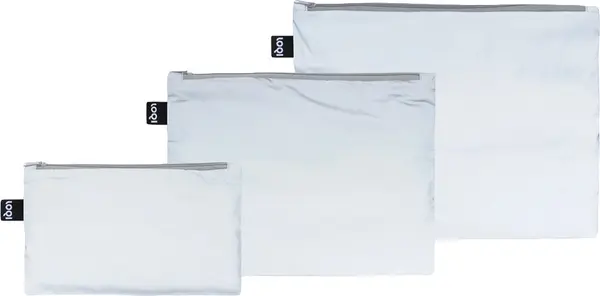 LOQI Loqi Silver Reflective Zip Pockets Unisex - Ruksaci i torbe LOQI - Bijela - ZP.RE-One-size - Size: One size