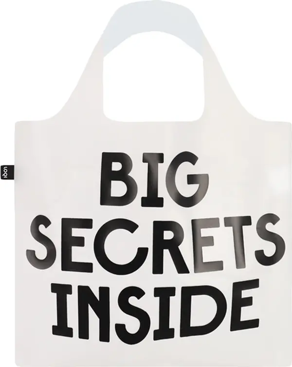 LOQI LOQI - Snask - Transparent Secret and Classified Bag Unisex - Ruksaci i torbe LOQI - Bijela - TR.SN.SE-One-size - Size: One size