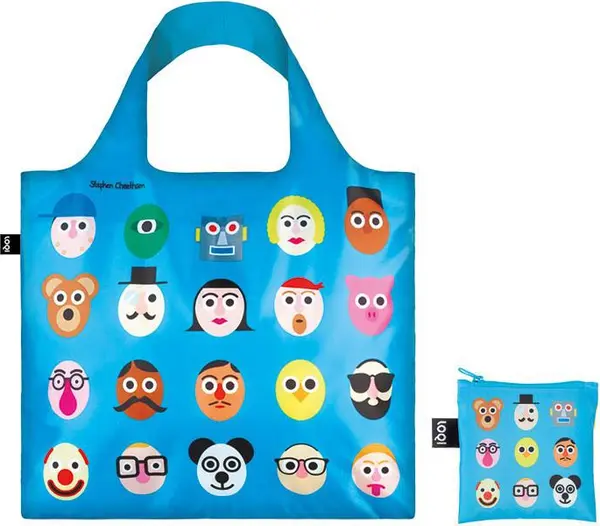LOQI LOQI - STEPHEN CHEETHAM - Faces Unisex - Ruksaci i torbe LOQI - Velikobojan - SC.FA-One-size - Size: One size