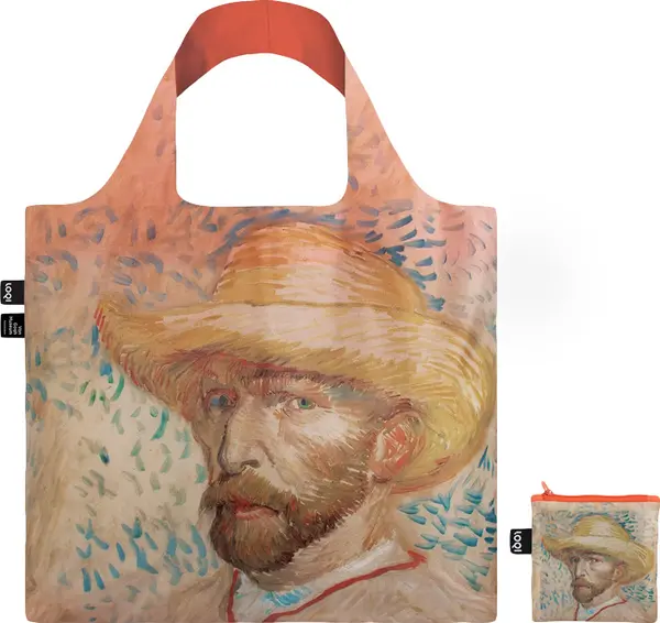 LOQI Loqi VINCENT VAN GOGH Self Portrait with Straw Hat Bag Unisex - Ruksaci i torbe LOQI - Crvena - VG.SH-One-size - Size: One size