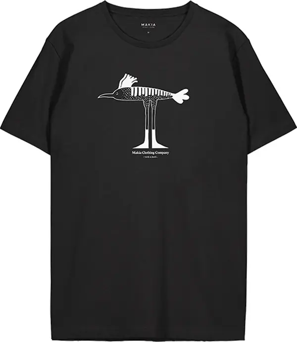 Makia Makia Bird T-shirt M Muškarci - Majice Makia - Crna - U21315_999-M - Size: M