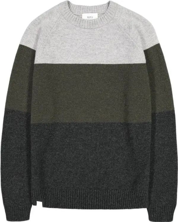 Makia Makia Block Knit M Muškarci - Dukserice i džemperi s kapulja Makia - Siva - M50045_752-L - Size: L