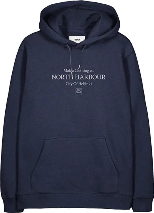 Makia Makia District Hooded Sweatshirt M Muškarci - Dukserice i džemperi s kapulja Makia - Plava - M40066_674-L - Size: L
