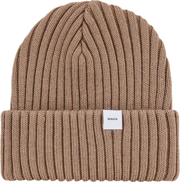 Makia Makia Eerik Beanie Unisex - Glavni pokrivači Makia - Smeđa - U82134_131-One-size - Size: One size