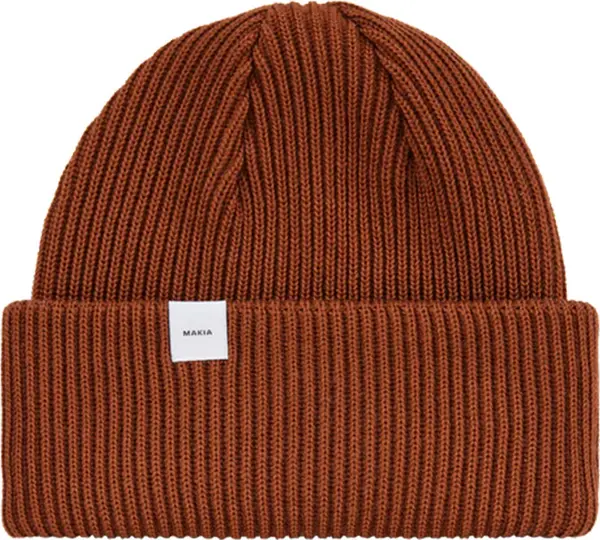 Makia Makia Merino Beanie Unisex - Glavni pokrivači Makia - Smeđa - U82052_169-One-size - Size: One size