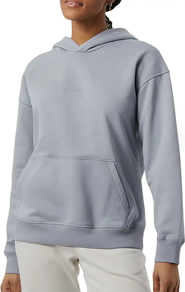 New Balance New Balance Athletics Nature State French Terry Hoodie Žene - Dukserice i džemperi s kapulja New Balance - Siva - WT23554SEL-XS - Size: XS