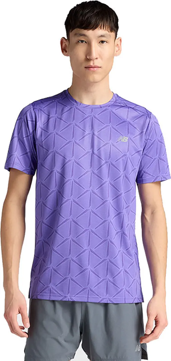 New Balance New Balance Sport Essentials Printed T-Shirt MT6116OHEPU Muškarci - Majice New Balance - Ljubičasta - MT6116OHEPU-S - Size: S