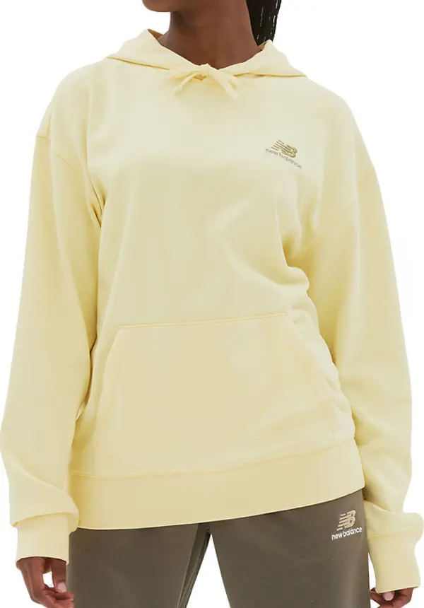 New Balance New Balance Uni-ssentials French Terry Hoodie Unisex - Dukserice i džemperi s kapulja New Balance - Žuta - UT21500MZ-XS/S - Size: XS/S