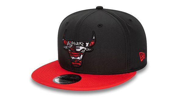 New Era New Era Chicago Bulls Infill Black 9FIFTY Snapback Cap