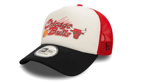 New Era New Era Chicago Bulls NBA Graphic Red 9FORTY E-Frame Adjustable Trucker Cap