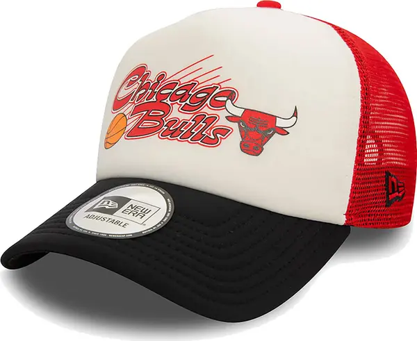 New Era New Era Chicago Bulls NBA Graphic Red 9FORTY E-Frame Adjustable Trucker Cap Unisex - Glavni pokrivači New Era - Crvena - 60565438-One-size - Size: One