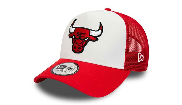 New Era New Era Chicago Bulls Team Colour Red A-Frame Trucker Cap