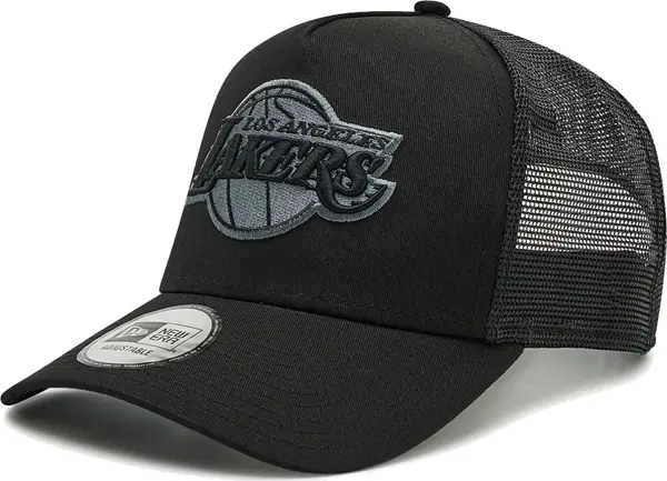 New Era New Era LA Lakers Tonal Black A-Frame Trucker Cap Unisex - Glavni pokrivači New Era - Crna - 12523911-One-size - Size: One size