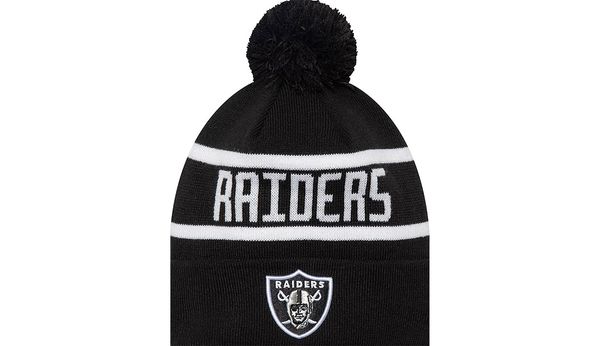 New Era New Era Las Vegas Raiders Official Team Colour NFL Black Jake Knit Beanie Hat