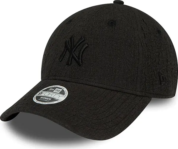 New Era New Era New York Yankees Womens Bubble Stitch Black 9FORTY Adjustable Cap Unisex - Glavni pokrivači New Era - Crna - 60434990-One-size - Size: One siz