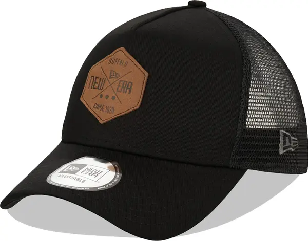 New Era New Era Patch Black A-Frame Trucker Cap Unisex - Glavni pokrivači New Era - Crna - 12523902-One-size - Size: One size
