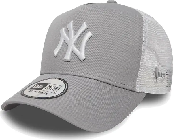 New Era New Era Yankees Clean Grey A-Frame Trucker Cap Unisex - Glavni pokrivači New Era - Siva - 11588490-One-size - Size: One size