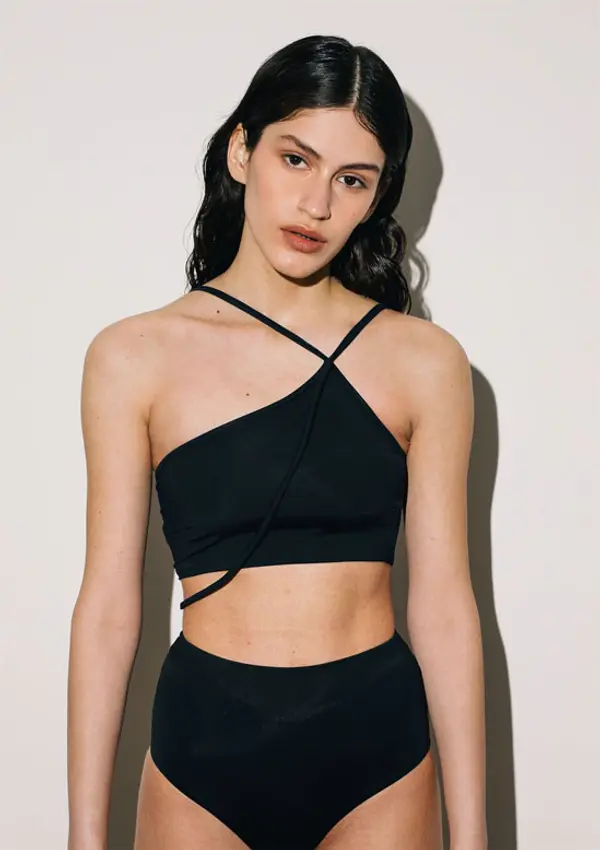 Norba Clothing Norba Lagoon Swim Top Black  Žene - Dolje Norba Clothing - Crna - NRB-LB-B-XS - Size: XS