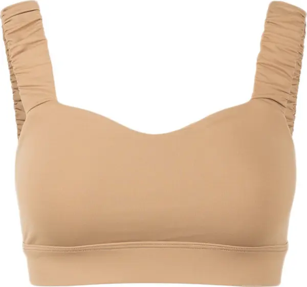 Norba Clothing Norba Ruffle Wave Bra Sand Žene - Dolje Norba Clothing - Svijetlo smeđa - NRB-RWB-S-XS - Size: XS