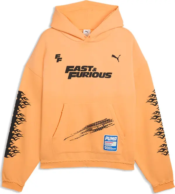 Puma Puma PUMA X FAST & FURIOUS Hoodie Muškarci - Dukserice i džemperi s kapulja Puma - Narančasta - 637903-01-S - Size: S