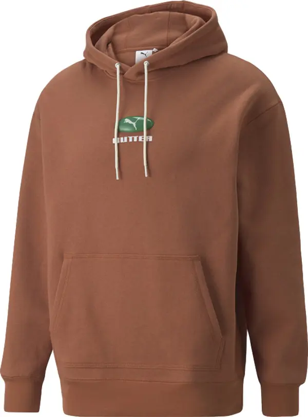 Puma Puma x BUTTER GOODS Men's Hoodie Muškarci - Dukserice i džemperi s kapulja Puma - Smeđa - 534057_87-M - Size: M