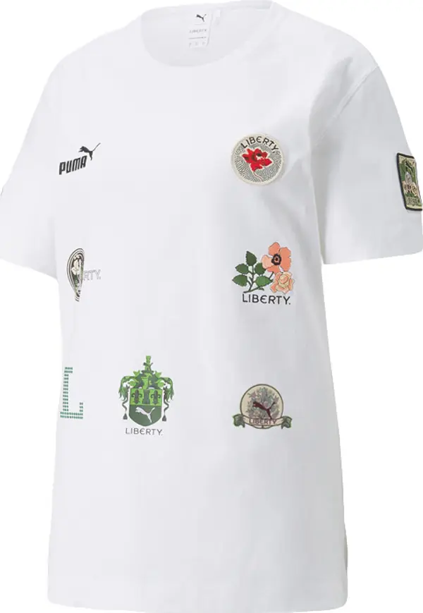 Puma Puma x LIBERTY Badge Women's Tee Žene - Majice Puma - Bijela - 534049_02-S - Size: S