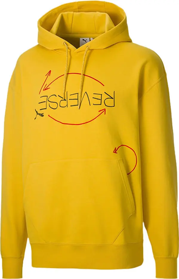 Puma Puma x Michael Lau Reverse Men's Hoodie Muškarci - Dukserice i džemperi s kapulja Puma - Žuta - 530357_79-XL - Size: XL