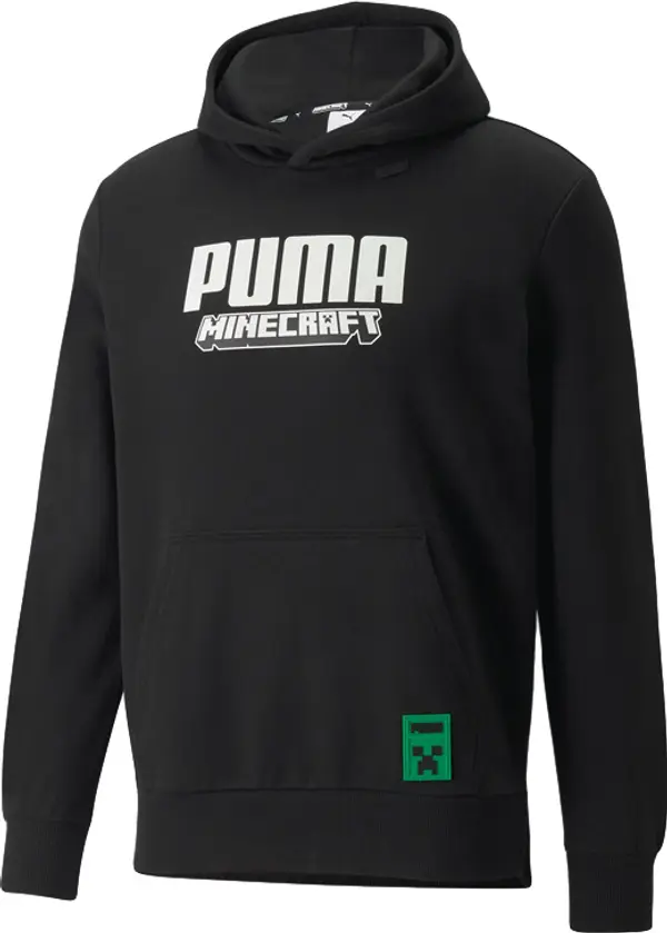 Puma Puma x MINECRAFT Men's Hoodie Muškarci - Dukserice i džemperi s kapulja Puma - Crna - 534376_01-L - Size: L