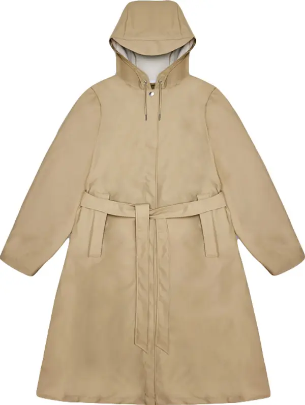 Rains Rains A-Line Longer W Jacket Sand Žene - Jakne Rains - Svijetlo smeđa - 12040-24-L - Size: L