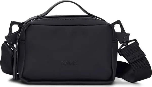 Rains Rains Box Bag Micro Black Unisex - Ruksaci i torbe Rains - Crna - 14120-01-One-size - Size: One size
