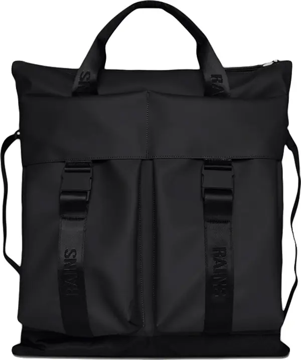 Rains Rains Trail Tote Bag Black Unisex - Ruksaci i torbe Rains - Crna - 14360-01-One-size - Size: One size