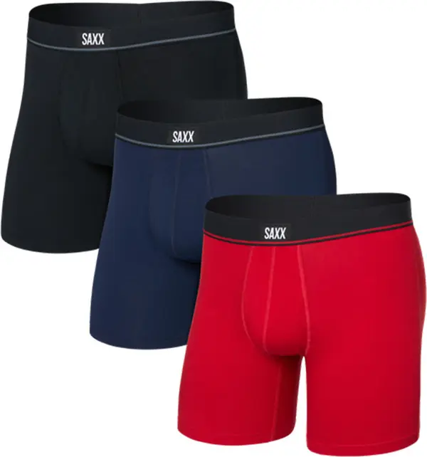 Saxx Saxx Essential Cotton BB Fly 3PK Muškarci - Dolje Saxx - Velikobojan - SXPP3EC-RMB-M - Size: M