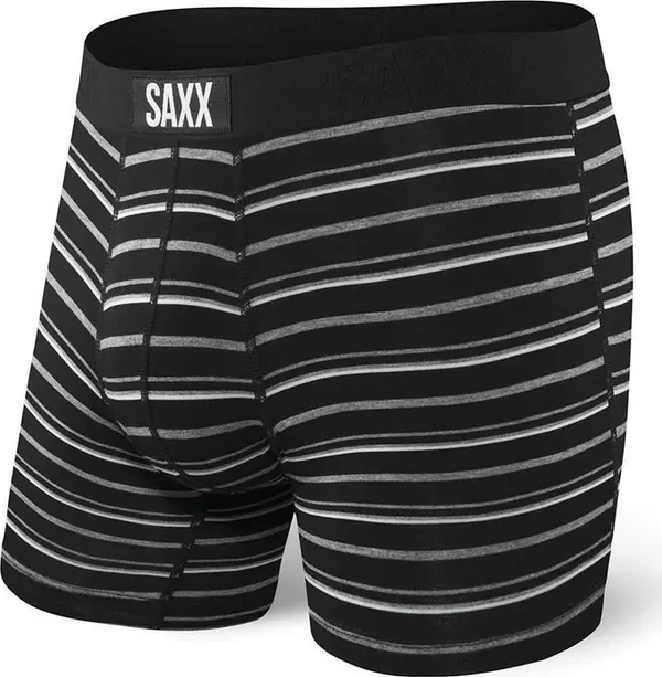 Saxx Saxx Vibe Boxer Brief Black Coast Stripe Muškarci - Dolje Saxx - Crna - SXBM35BCO-S - Size: S