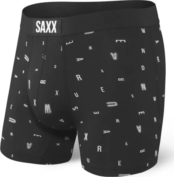 Saxx Saxx Vibe Boxer Brief Black Eye Chart  Muškarci - Dolje Saxx - Crna - SXBM35BEY-S - Size: S