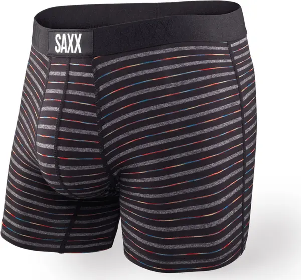 Saxx Saxx Vibe Boxer Brief Black Gradient Stripe Muškarci - Dolje Saxx - Crna - SXBM35GRS-S - Size: S