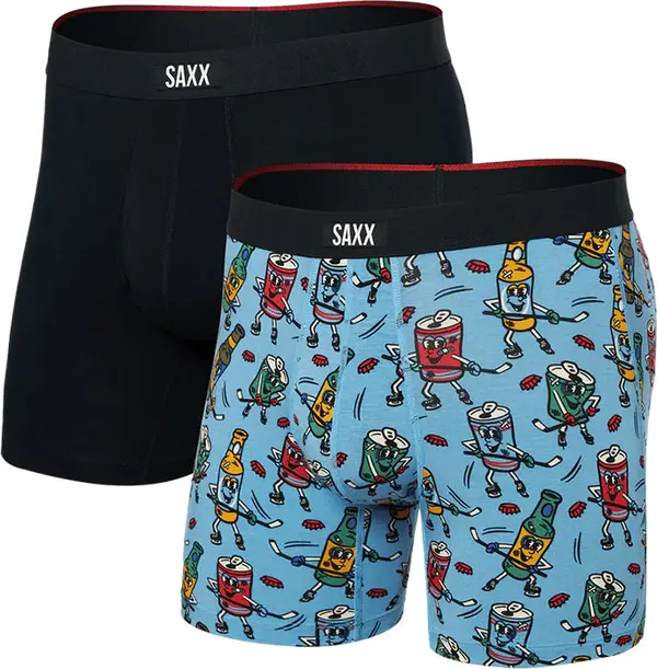 Saxx Saxx Vibe Xtra (2Pack) Soft Comfort Boxer Brief 6" Muškarci - Dolje Saxx - Velikobojan - SXPP2VX-BHB-M - Size: M