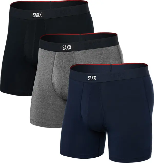 Saxx Saxx Vibe Xtra (3 Pack) Soft Comfort Boxer Brief 6" Multicolor SXPP3VX-BHN Muškarci - Dolje Saxx - Višebojna - SXPP3VX-BHN-M - Size: M