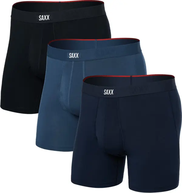 Saxx Saxx Vibe Xtra (3 Pack) Soft Comfort Boxer Brief 6" Muškarci - Dolje Saxx - Velikobojan - SXPP3VX-DKD-M - Size: M