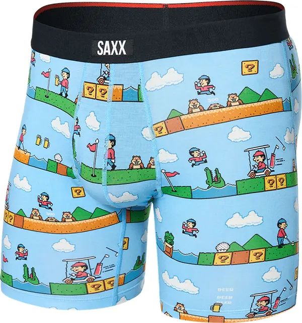 Saxx Saxx Vibe Xtra Soft Comfort Boxer Brief 6" Muškarci - Dolje Saxx - Plava - SXVX24F-OOB-M - Size: M