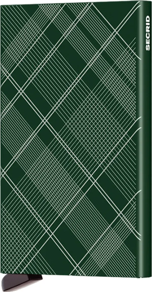 Secrid Secrid Cardprotector Laser Tartan Green Unisex - Novčanik Secrid - Zelena - CLa-Tartan-Green-One-size - Size: One size
