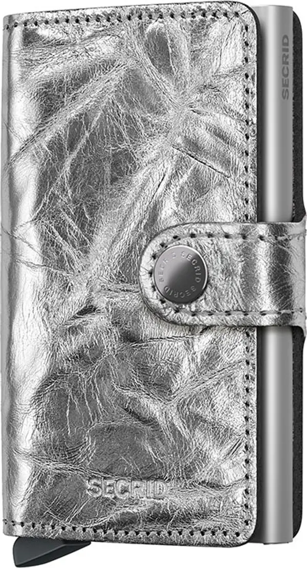 Secrid Secrid Miniwallet Crunch Silver Unisex - Novčanik Secrid - Velikobojan - MCr-Silver-One-size - Size: One size